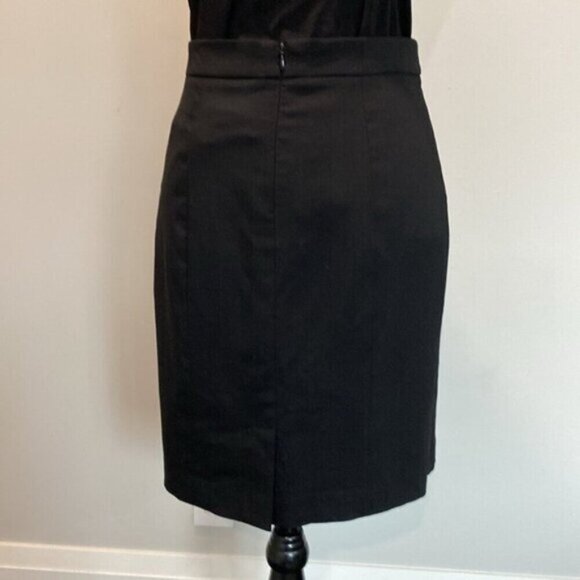 Club Monaco Black Wool Pencil Skirt Size 4 - Picture 10 of 16